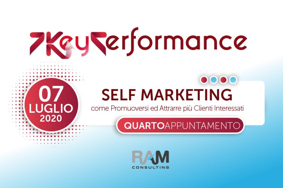 SELF MARKETING: come Promuoversi ed Attrarre più Clienti. Il 4° appuntamento della 7KP