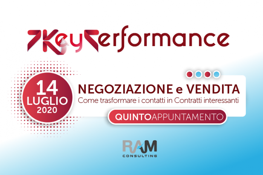 NEGOZIAZIONE e VENDITA: come trasformare i contatti in Contratti. Il 5° appuntamento della 7KP