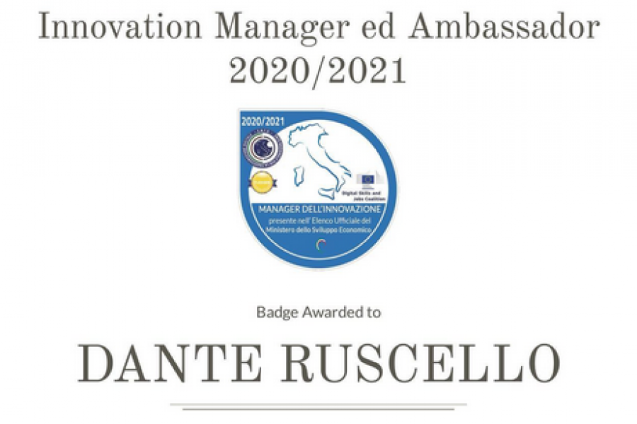 Un Innovation Manager d’eccellenza in casa RAM – Dante Ruscello