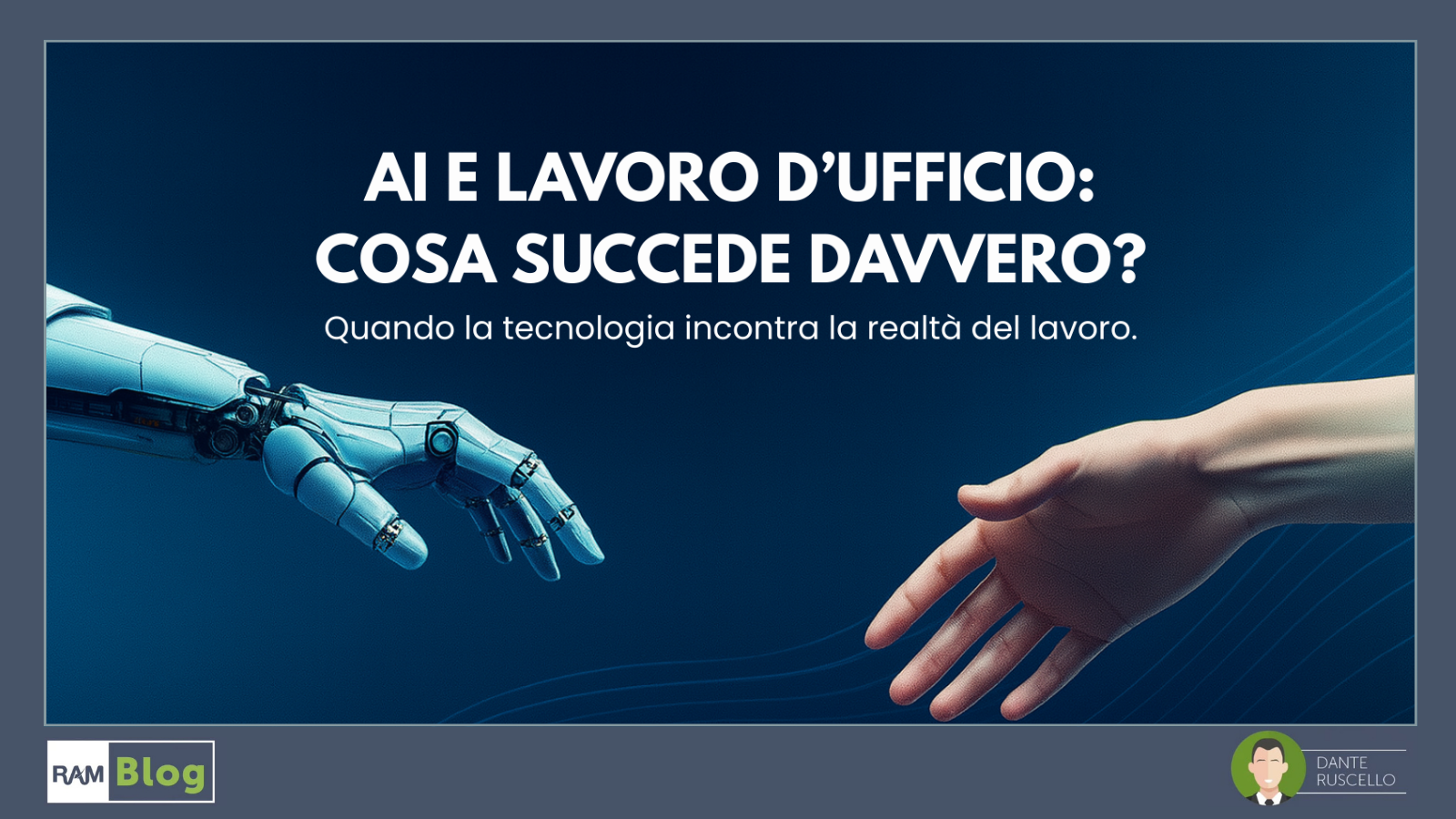 L’AI NON È ANCORA UN COLLEGA. E forse è proprio per questo che ha così tanto da darci.