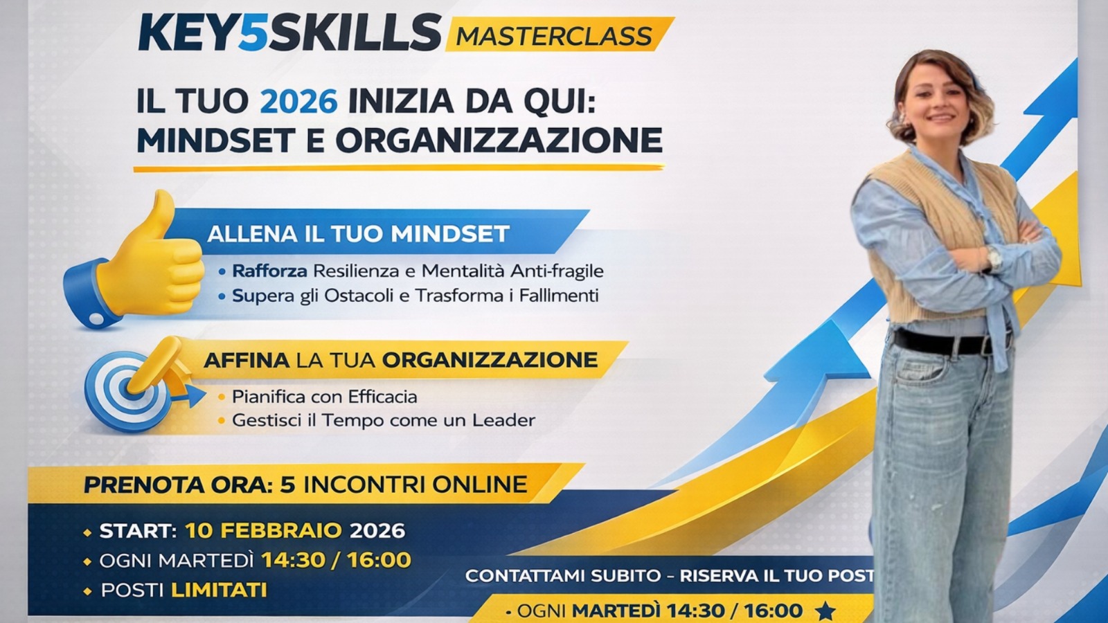 KEY5SKILLS – Il tuo 2026 inizia da qui: MINDSET e ORGANIZZAZIONE!