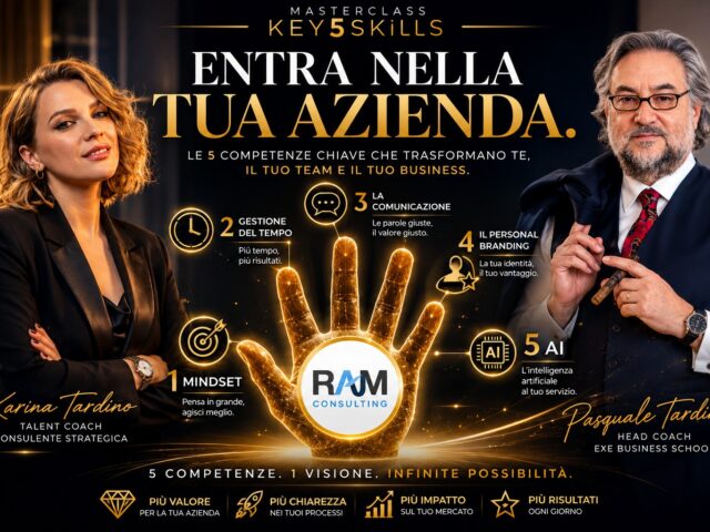 LA MASTERCLASS KEY5SKILLS ARRIVA DIRETTAMENTE NELLA TUA AZIENDA!