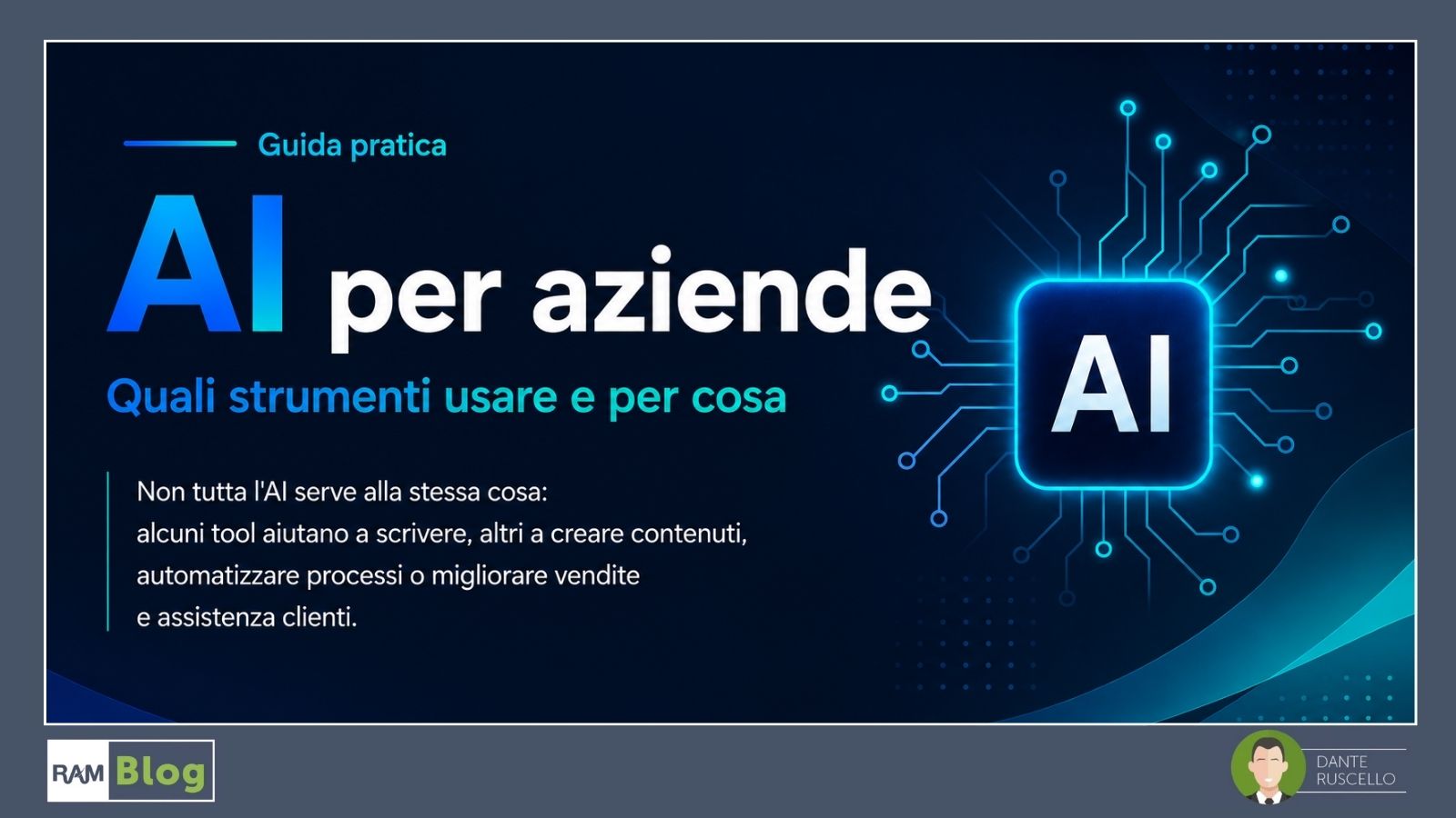 AI per aziende: quali strumenti usare e per cosa