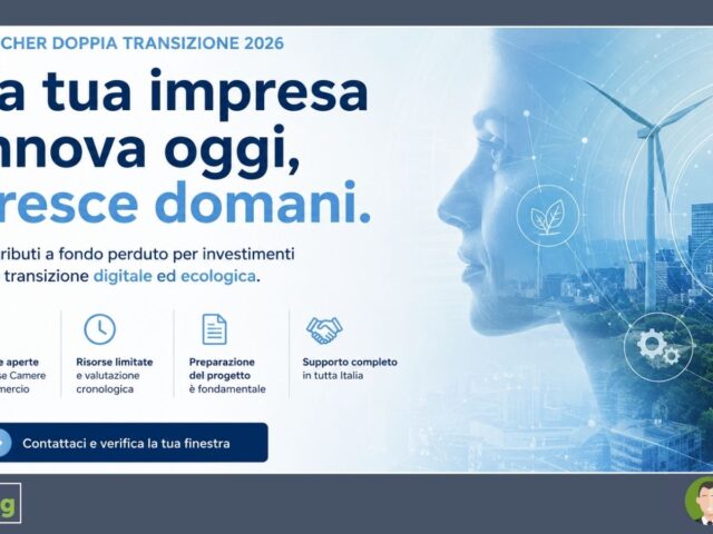 VOUCHER DOPPIA TRANSIZIONE 2026: la finestra della tua Camera di Commercio potrebbe essere già aperta
