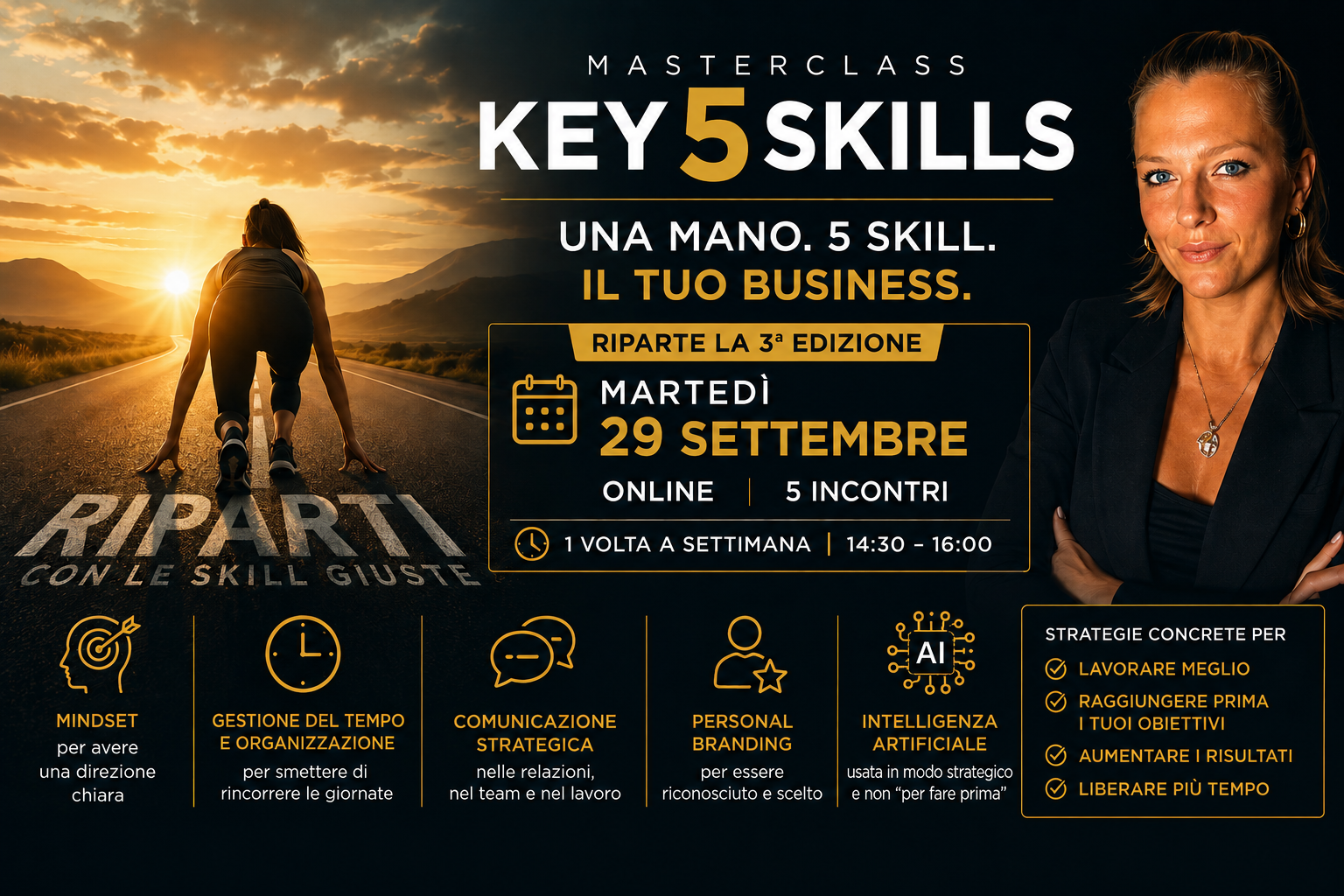 Masterclass Key5Skills: il 29 settembre riparte la 3ª edizione