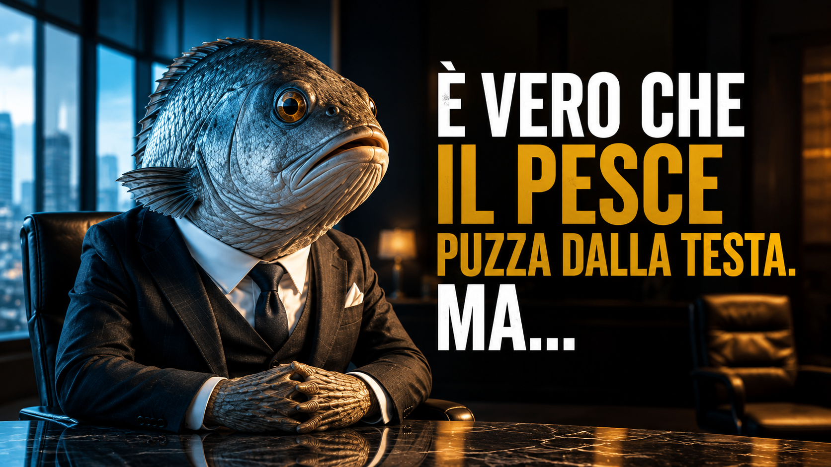 Il pesce puzza dalla testa. Ma…