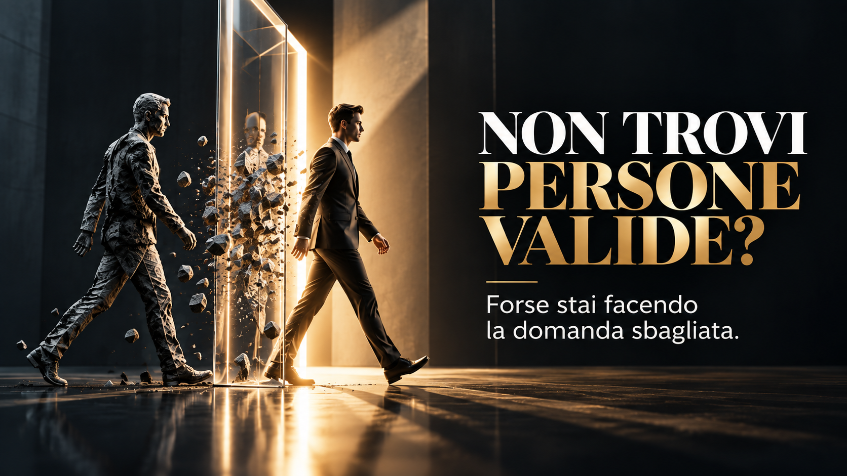 NON TROVI PERSONE VALIDE? Forse stai facendo la domanda sbagliata.