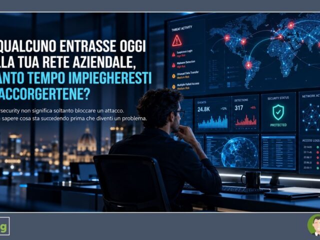 Se qualcuno entrasse oggi nella tua rete aziendale, quanto tempo impiegheresti ad accorgertene?