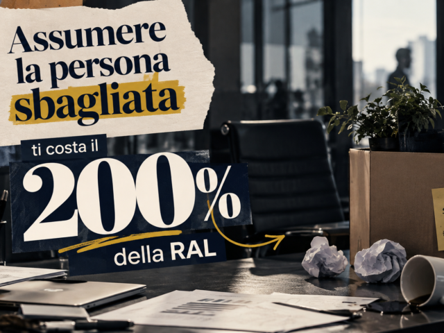 Assumere la persona sbagliata ti costa il 200% della RAL
